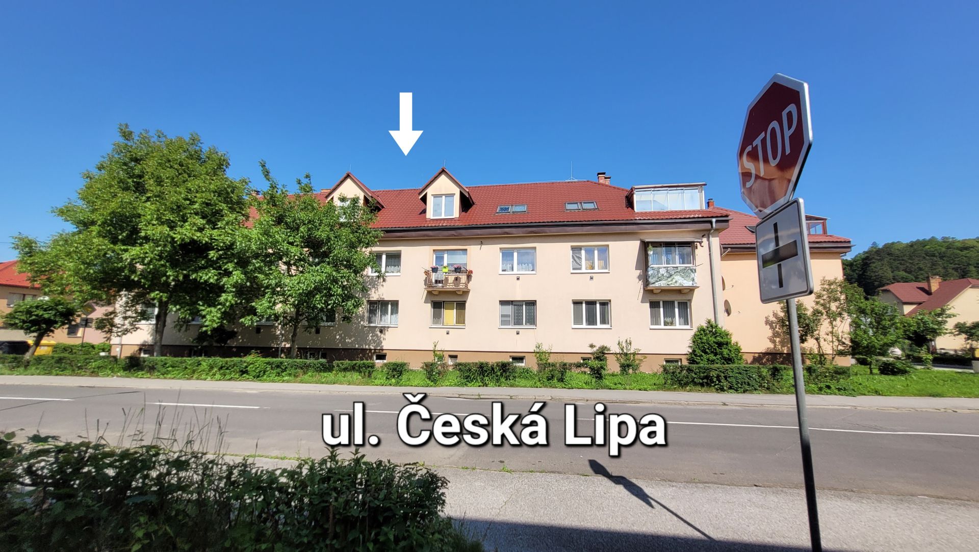 4-izbový podkrovný byt s terasou, ul. Česká Lipa
